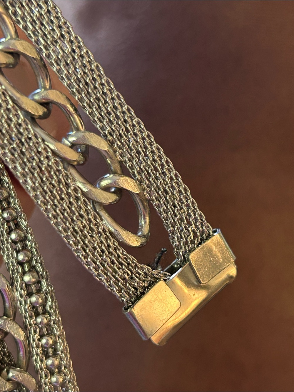 Metal mesh chunky western style belt. - Picture 11 of 11